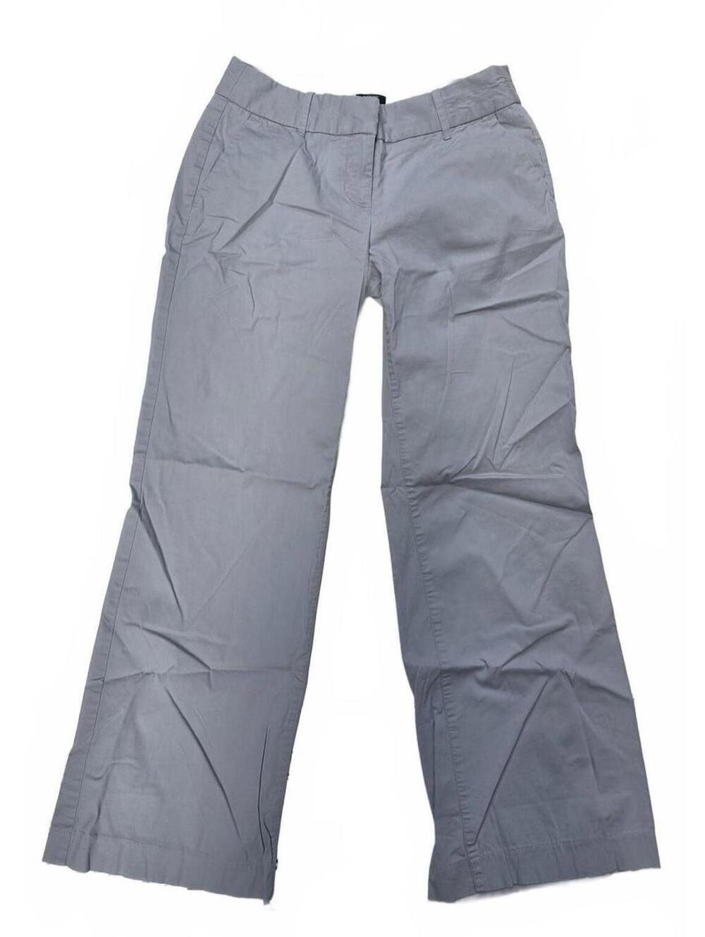 J. Crew City Fit Cotton Straight Leg Trousers = Lightweight & Breathable 26/30